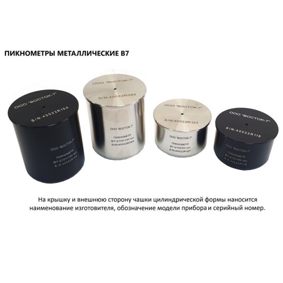 Пикнометр металлический