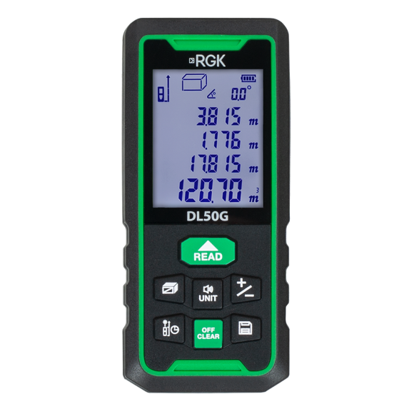 Лазерный дальномер RGK DL50G - зеленый луч