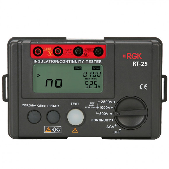 Цифровой мегаомметр RGK RT-25