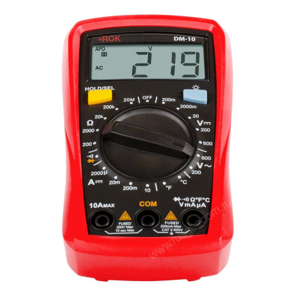 Цифровой мультиметр RGK DM-10 с поверкой