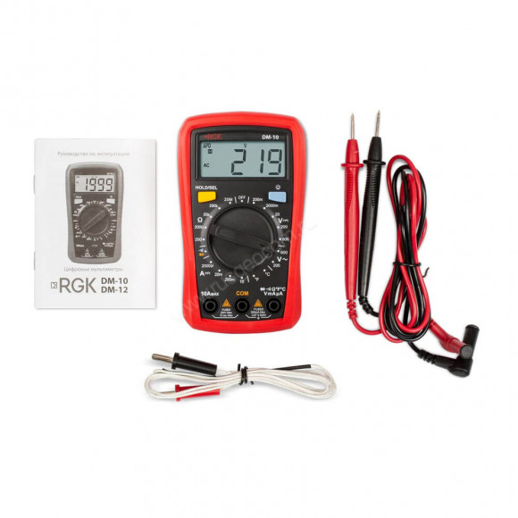 Цифровой мультиметр RGK DM-10 с поверкой