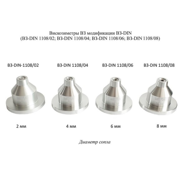 Вискозиметр проточный чашечный ВЗ модификации ВЗ-DIN
