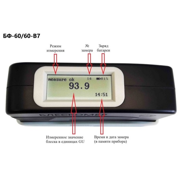 Блескомер фотоэлектрический БФ одноугловой 60°/60°