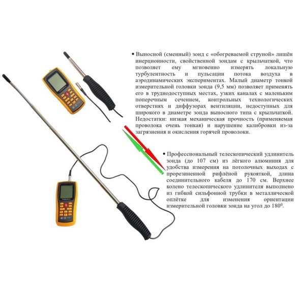 Анемометр с зондом "обогреваемая струна" В7-А3