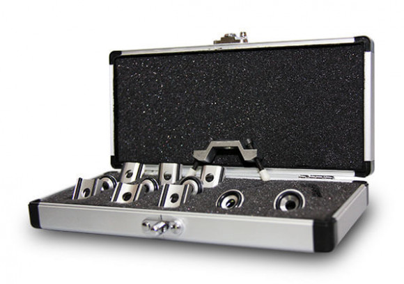 Комплект опорных колец и насадок к динамическим твердомерам для измерения твёрдости на изогнутых поверхностях