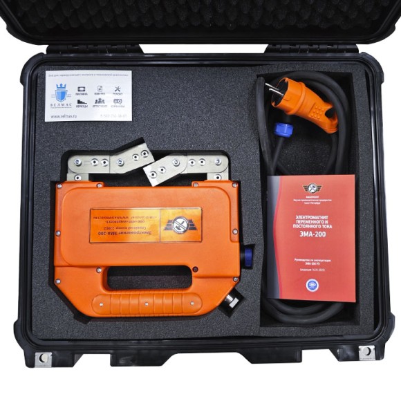 Электромагнит для магнитопорошковой дефектоскопии ЭМА-200 (переменный и постоянный ток) Электромагнит для магнитопорошковой дефектоскопии ЭМА-200 (переменный и постоянный ток)